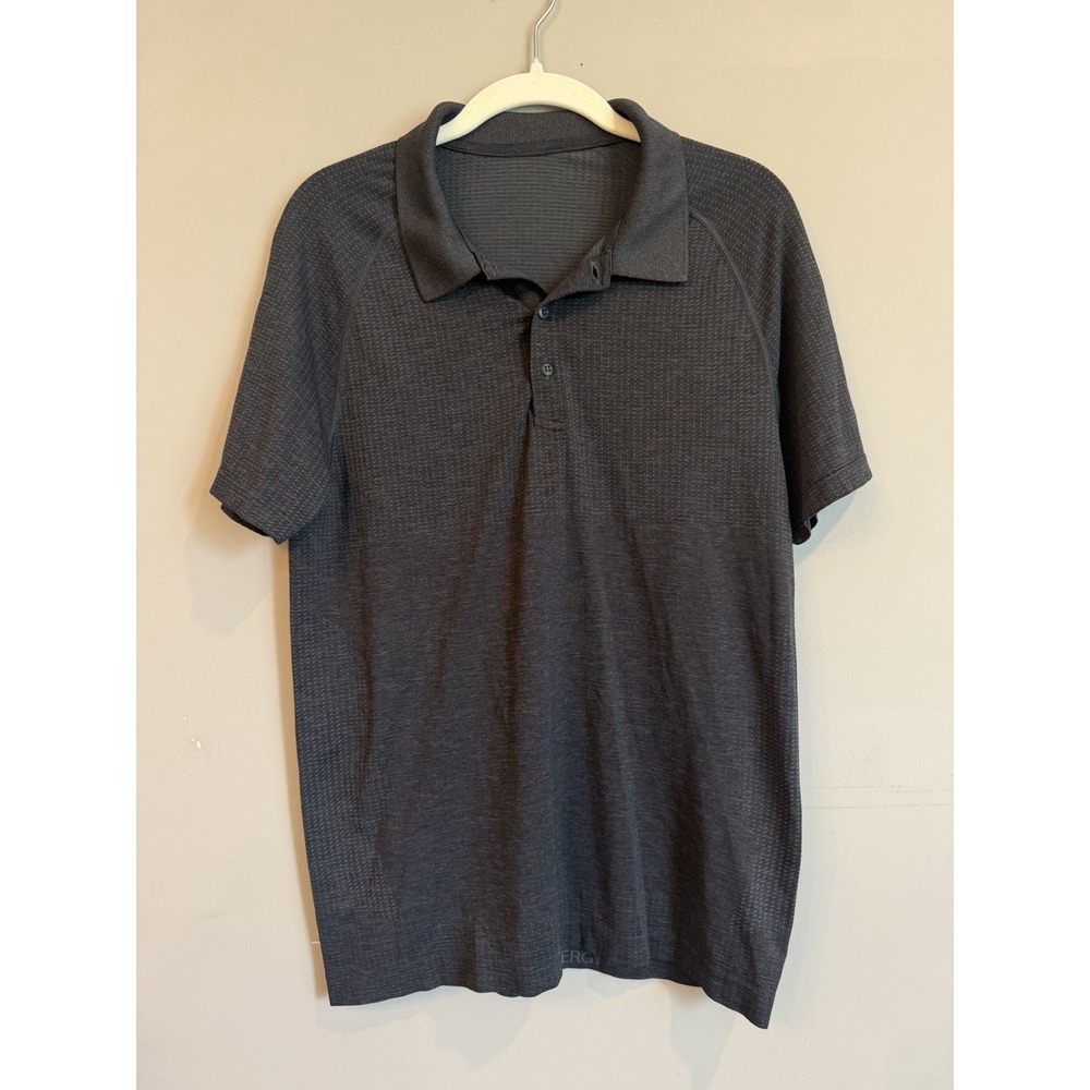 Lululemon Grey Metal Vent Tech Polo Golf Small